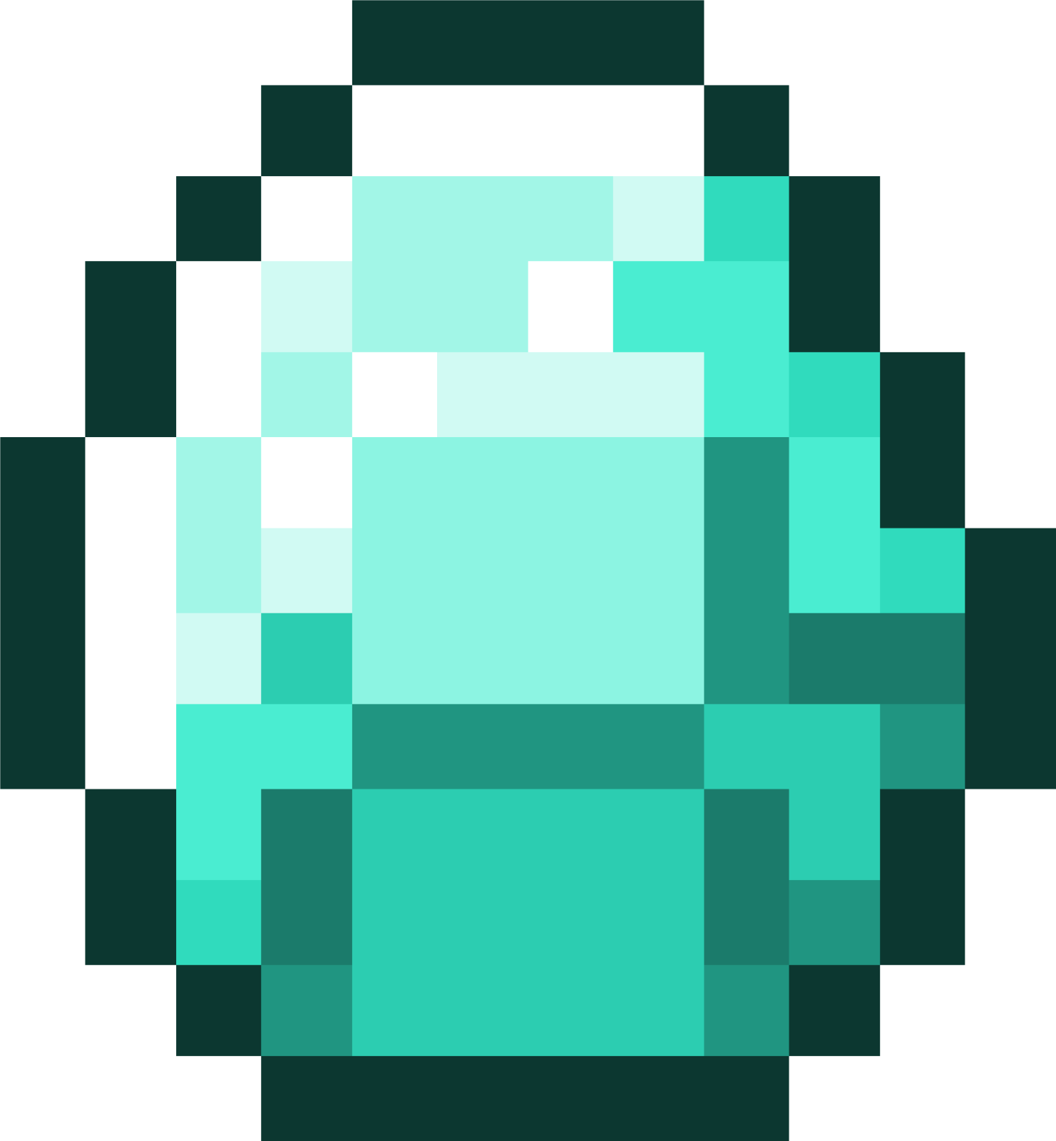 an image of a pixeled face