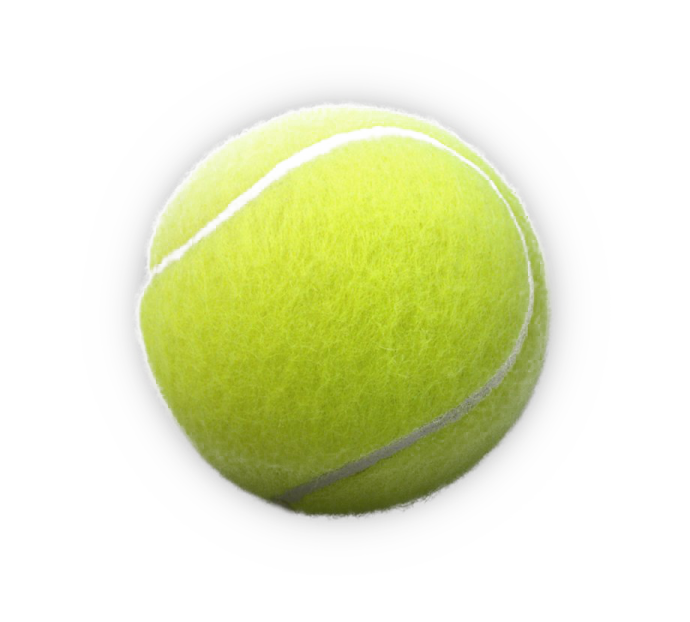 a tennis ball on a white background