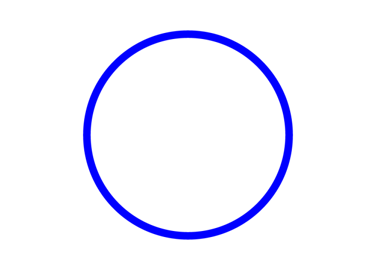 a black circle on a white background