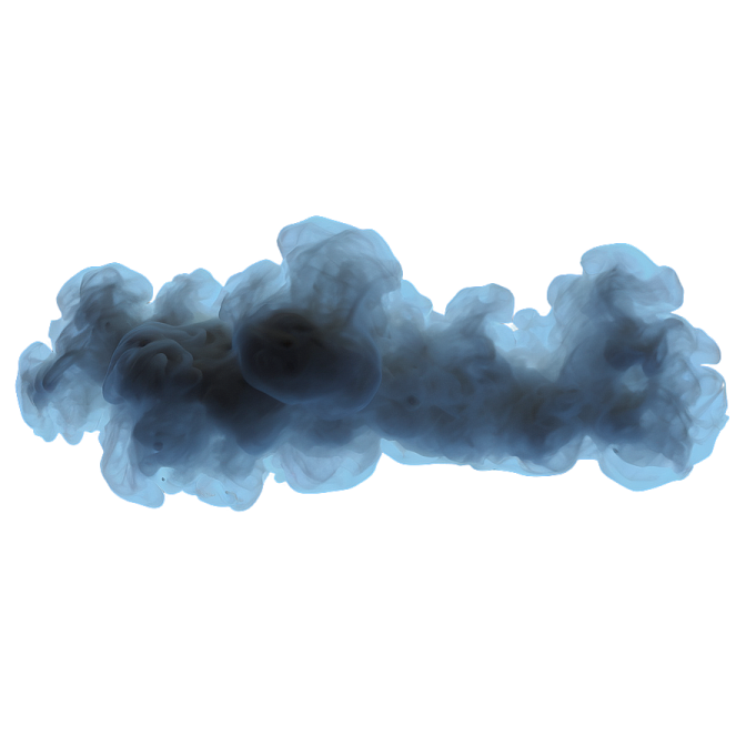 a cloud of smoke on a white background