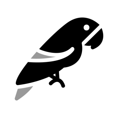 a black and white silhouette of a bird