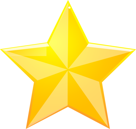 a gold star