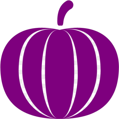 a purple pumpkin on a white background