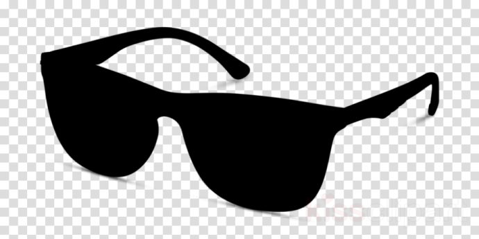 a pair of sunglasses silhouetted on a transparent background