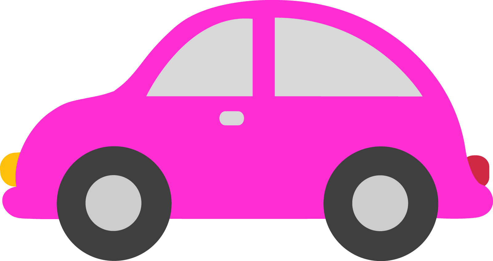 a pink car