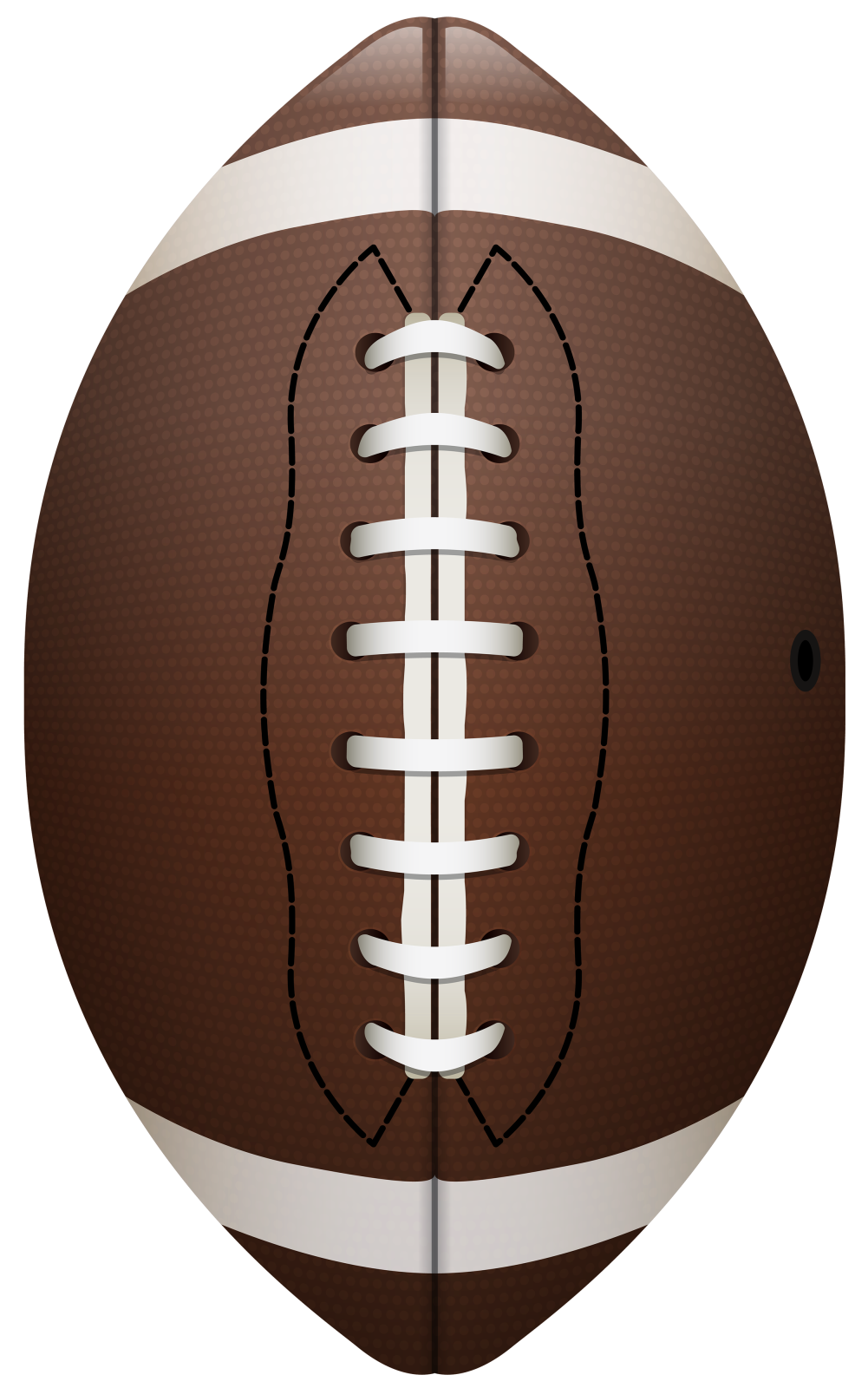 a football ball on a white background