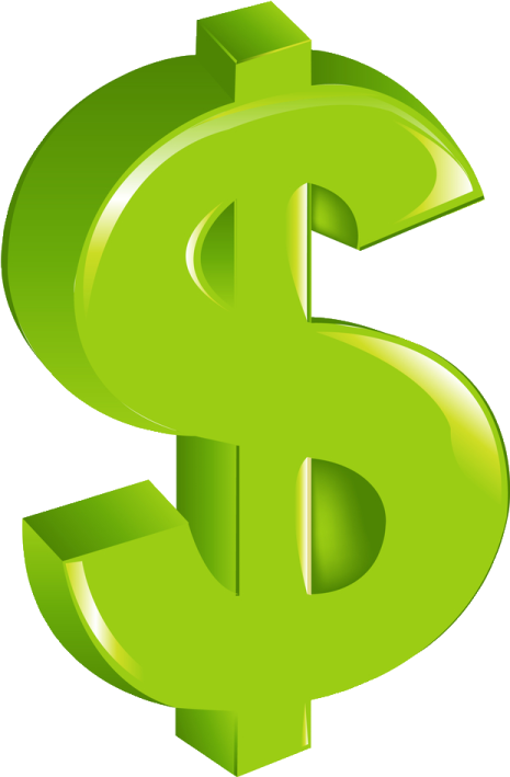 a green dollar sign