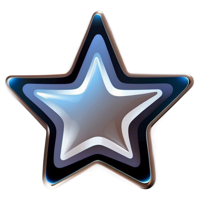 a blue star on a white background