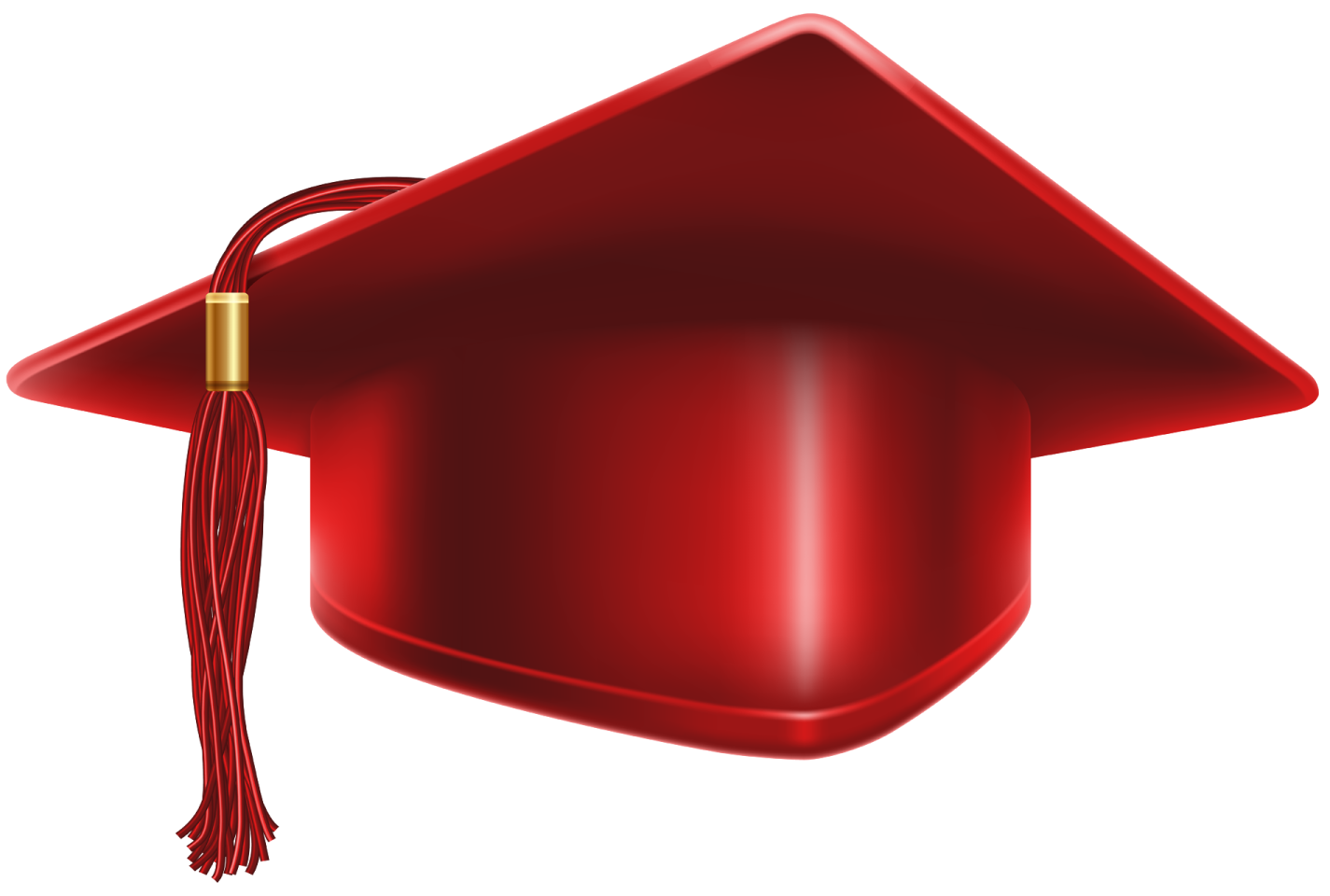 a red graduation cap