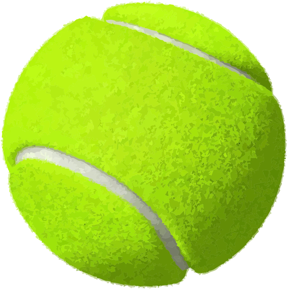 a tennis ball on a white background