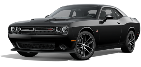 a black dodge challenger
