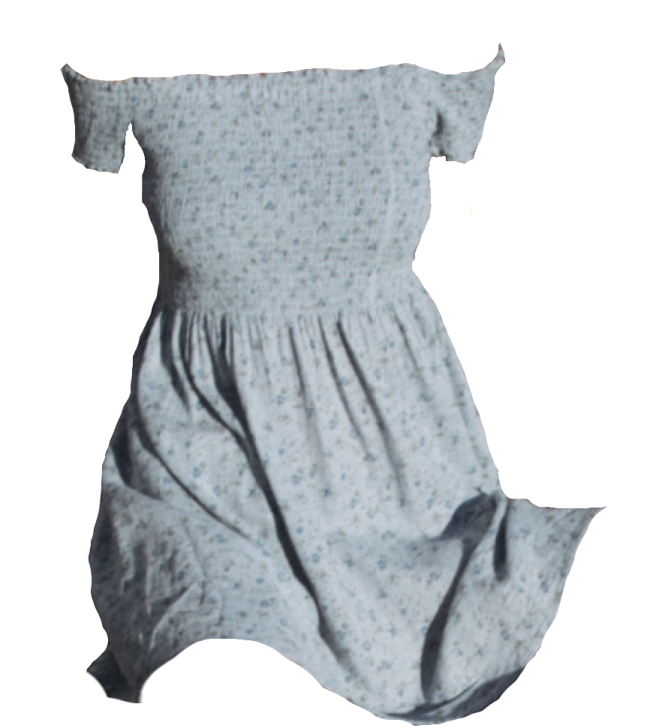 a baby girl's dress on a white background