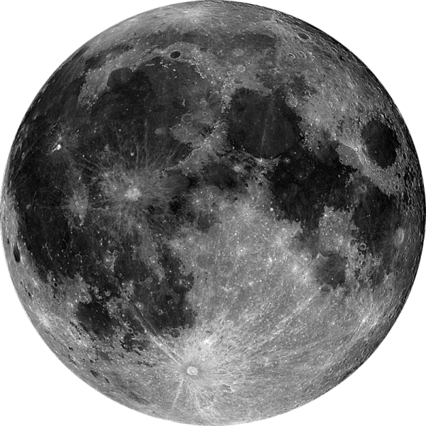 a black and white image of the moon