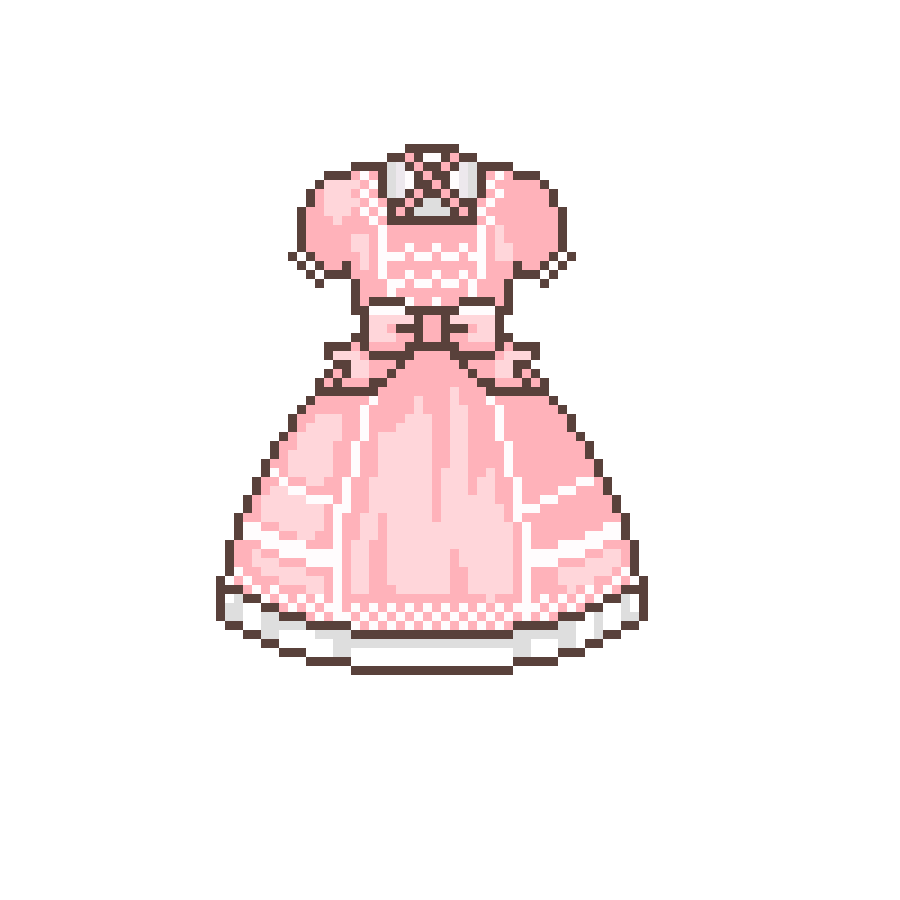 a pink dress on a white background