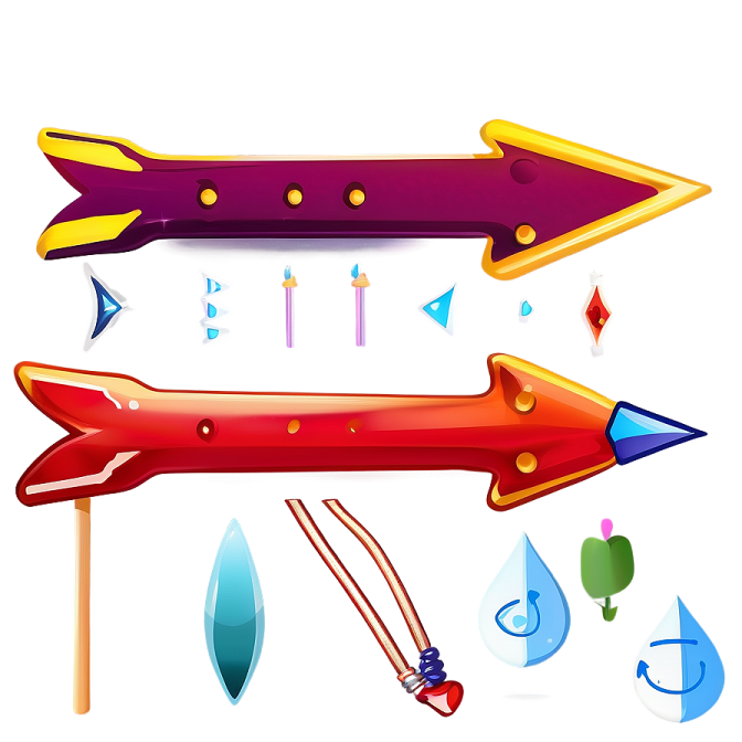 a bunch of different colored arrows