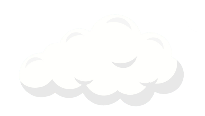 a white cloud in the shape of a heart
