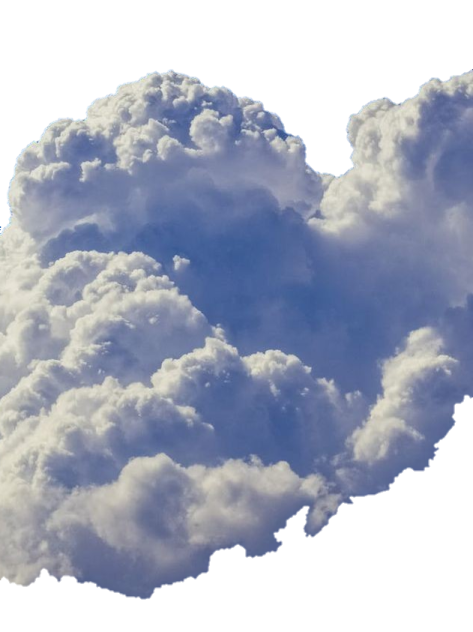 a cloud in the shape of a heart