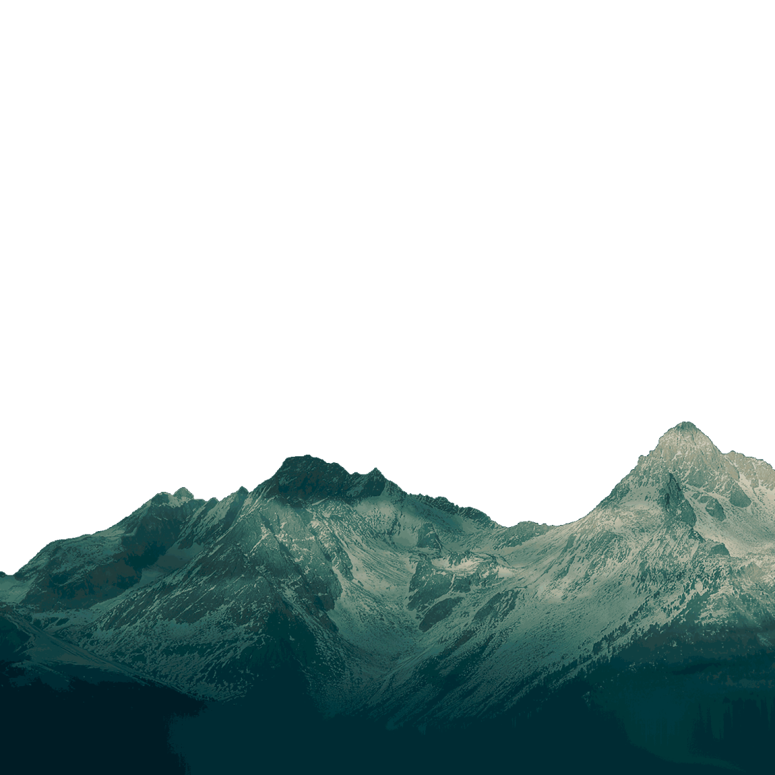 a plane flying over a mountain range