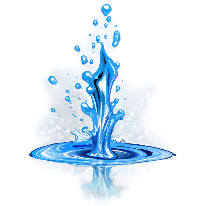 a splash of water on a white background