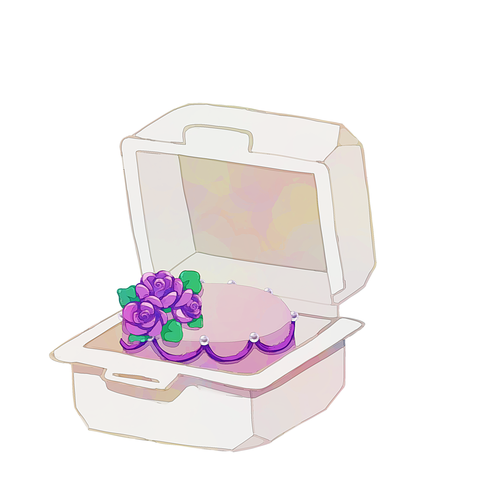 the box is white