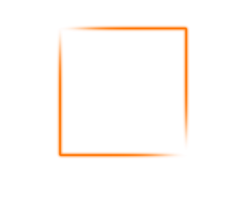 an orange square on a white background