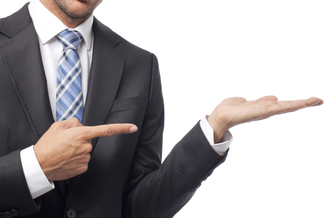 a man wearing a suit