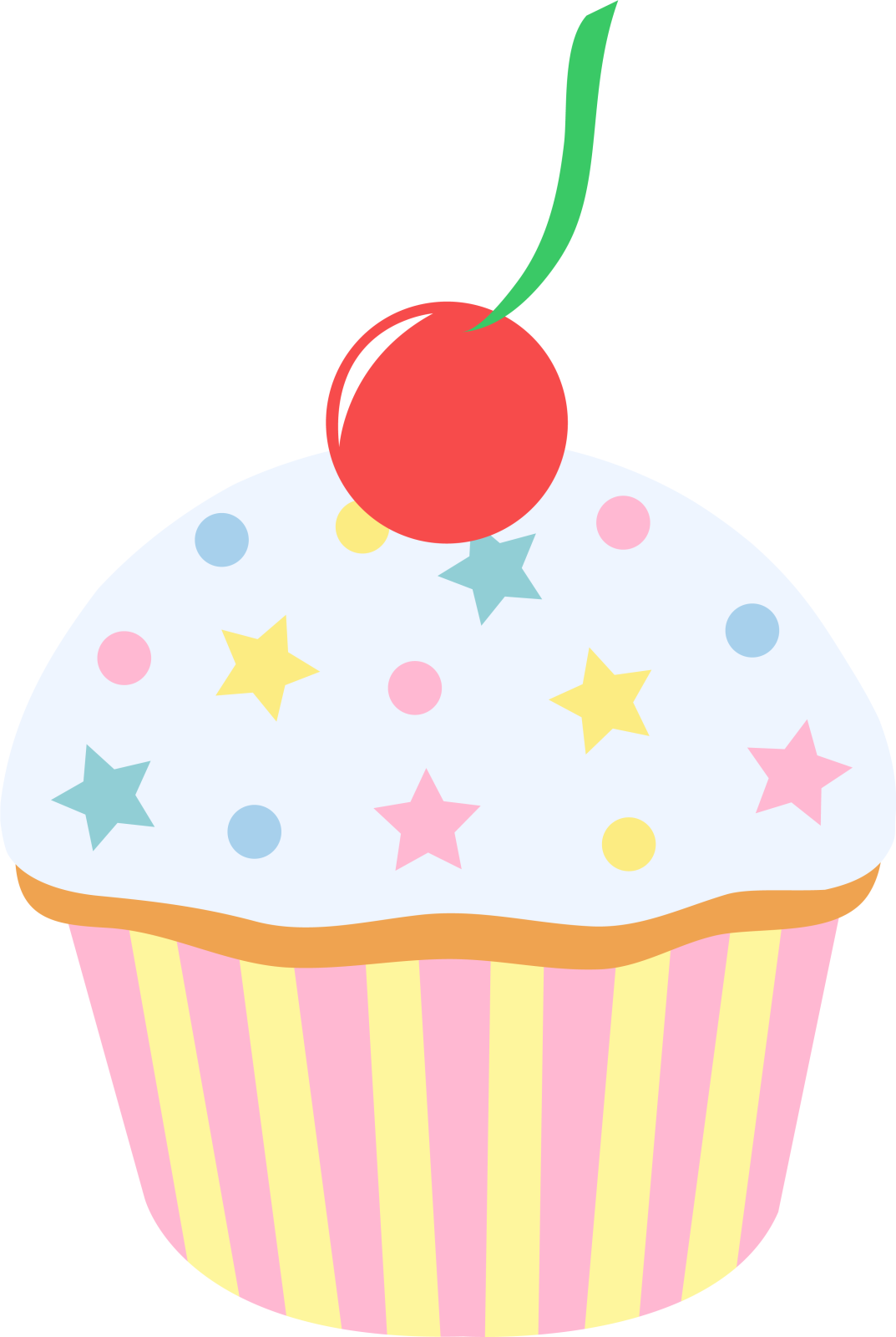 a cupcake with a cherry on top