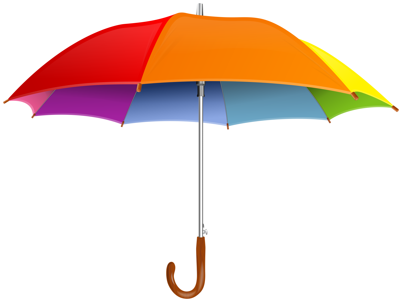 a rainbow colored umbrella