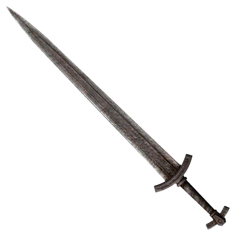 a sword on a white background