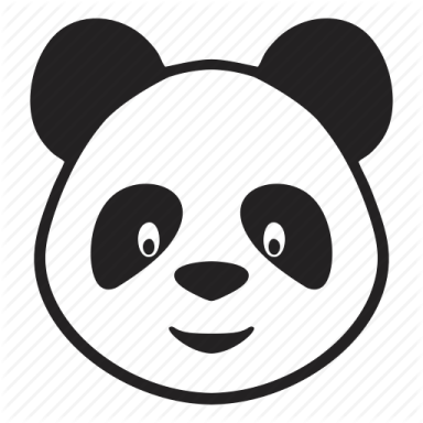 a panda face icon