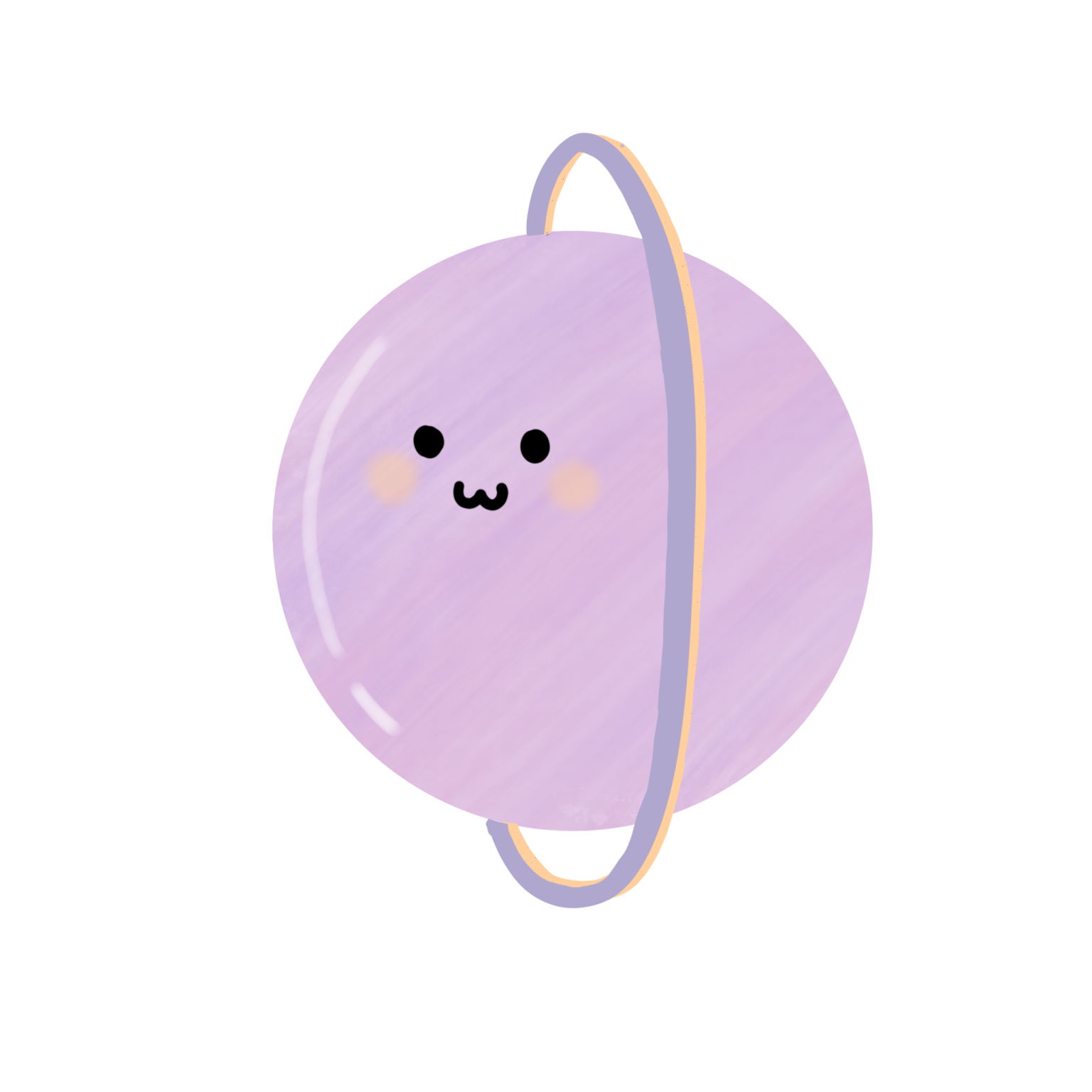 a purple ball with a smiley face on it