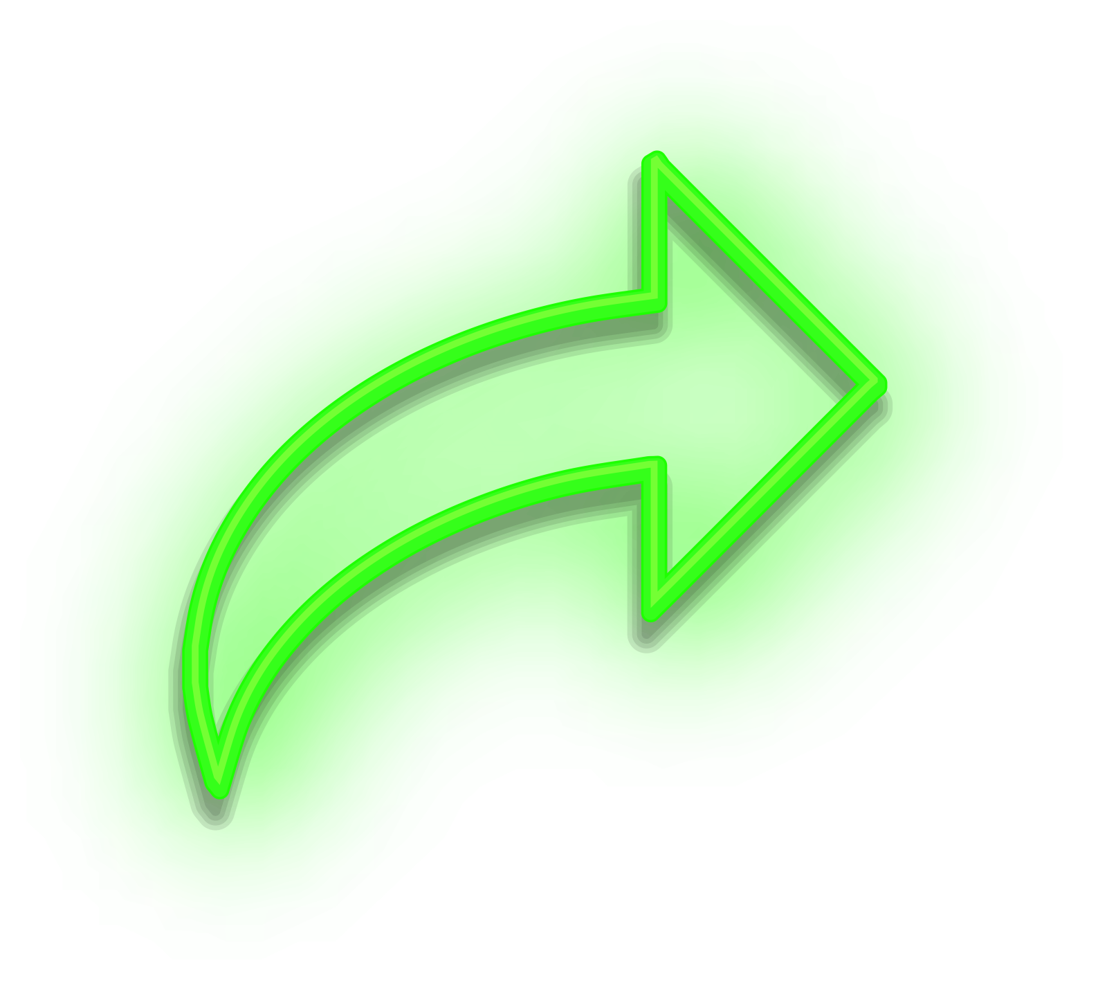a green arrow icon on a white background