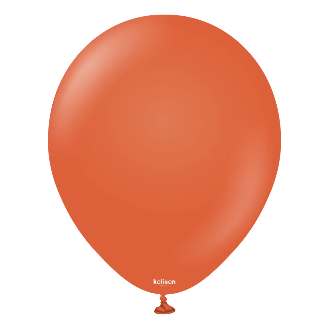 an orange balloon on a white background