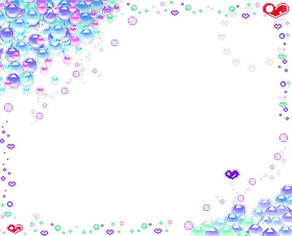 a white background with lots of different colored bubbles