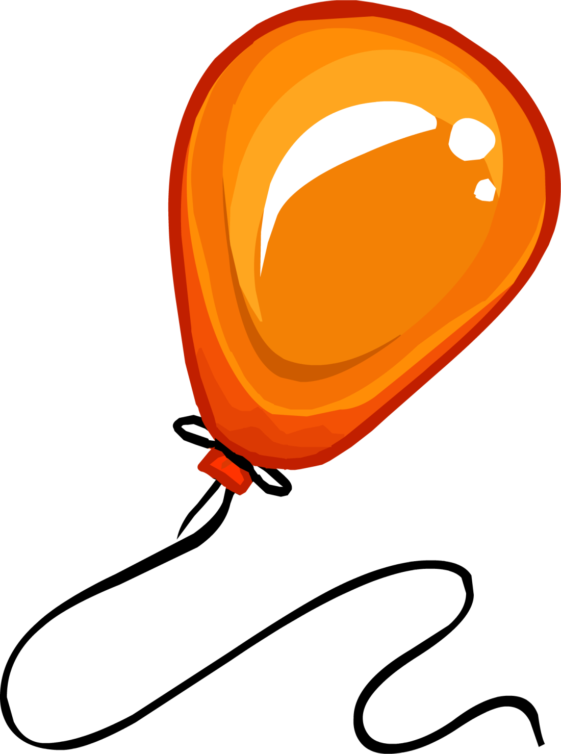 a balloon with a string attached to it
