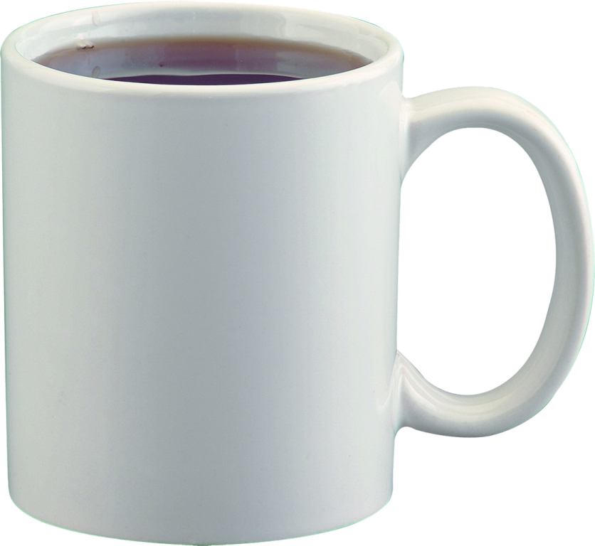 a white coffee mug