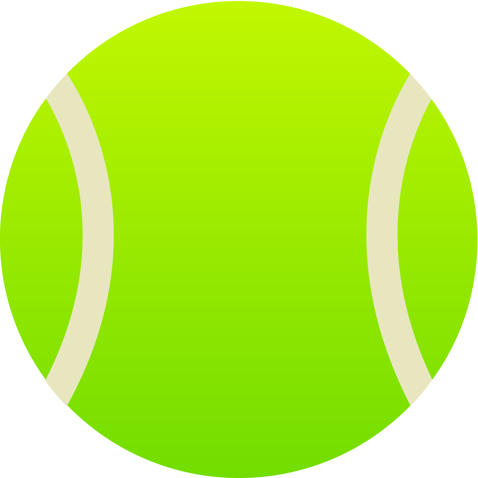 a tennis ball