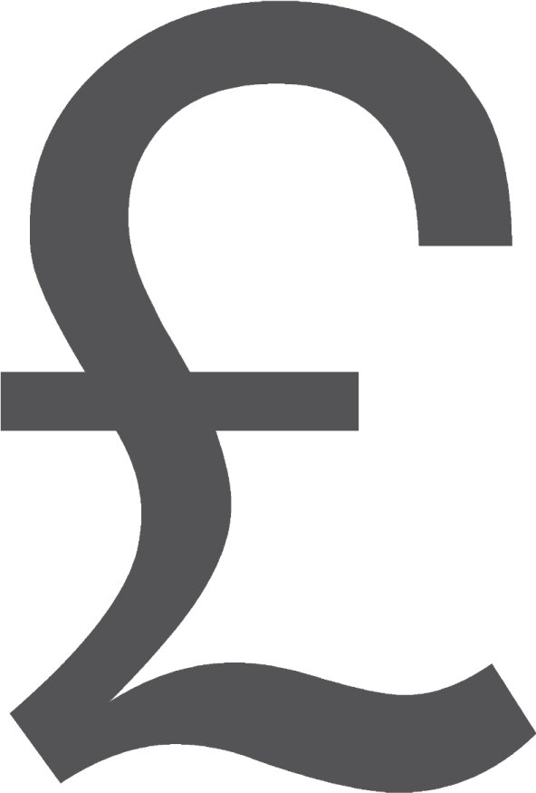 a black and white image of the pound symbol