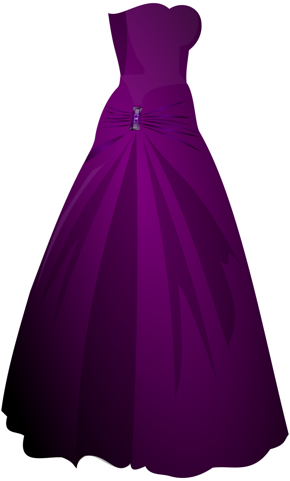 a purple dress on a white background