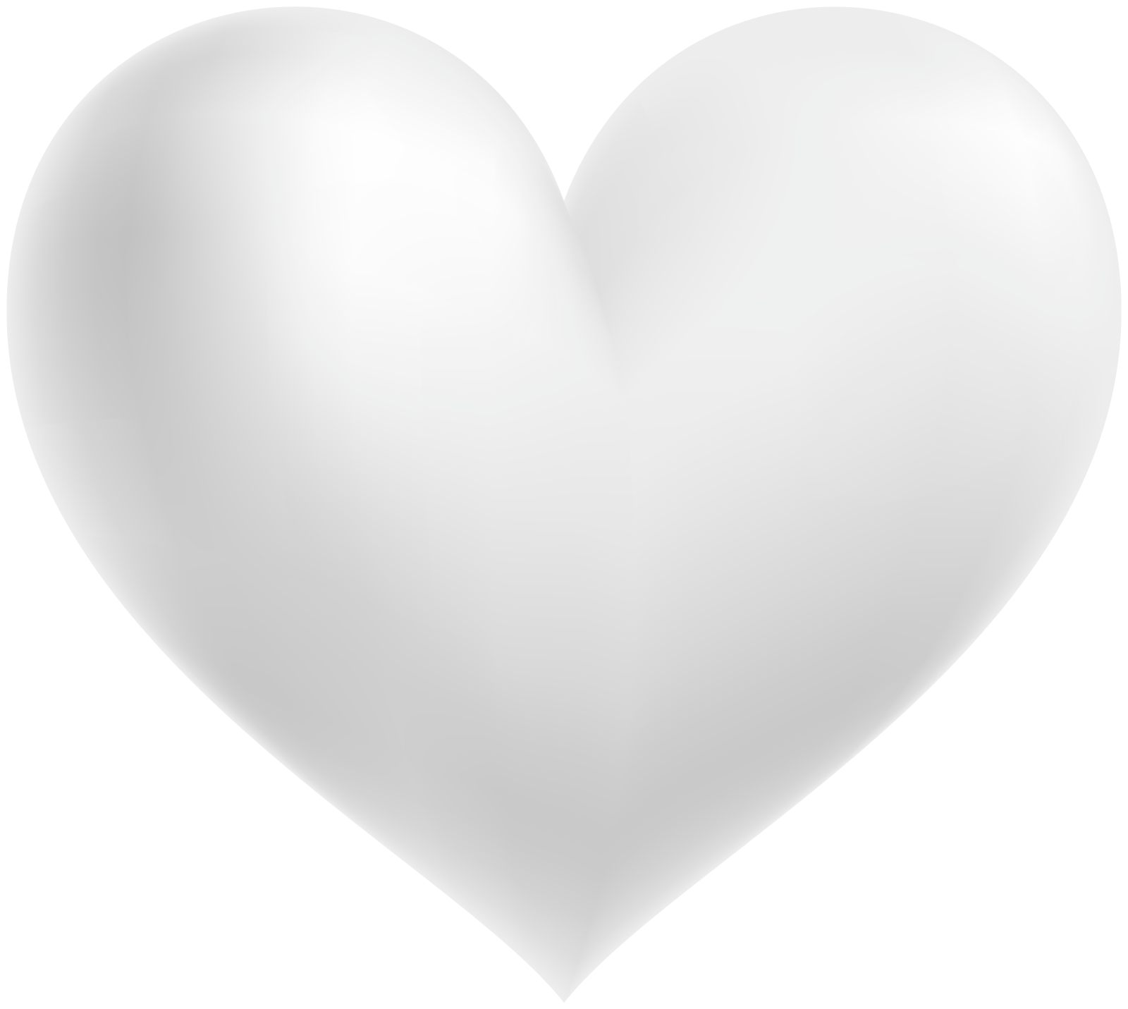 a white heart shaped balloon