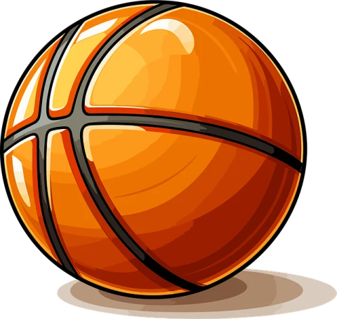a basketball ball on a white background