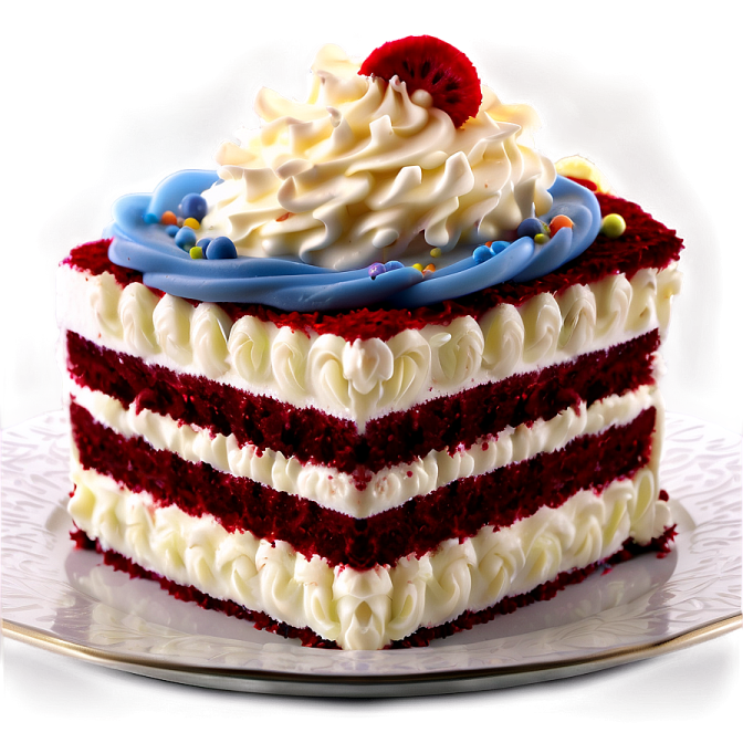 a piece of cake on a plate