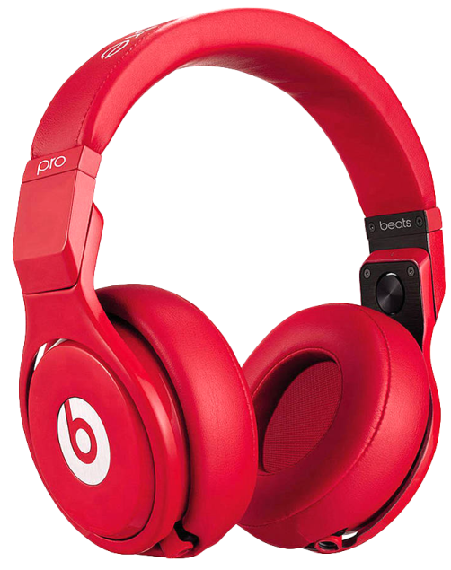 a pair of beats on - ear headphones