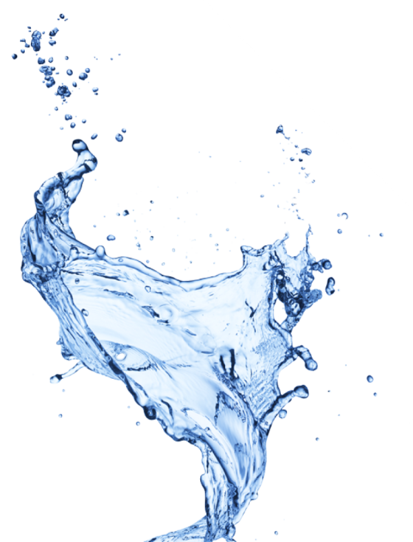 water splash on a white background