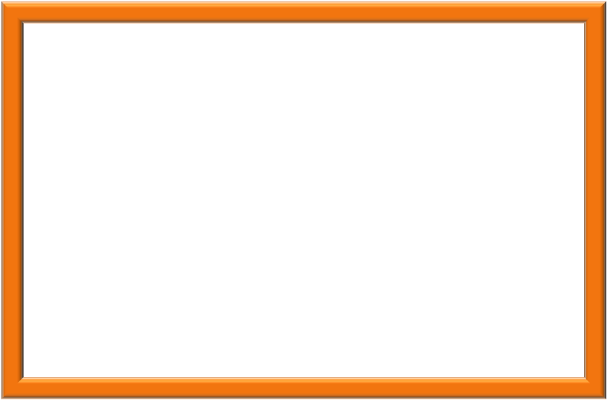 an orange frame on a white background