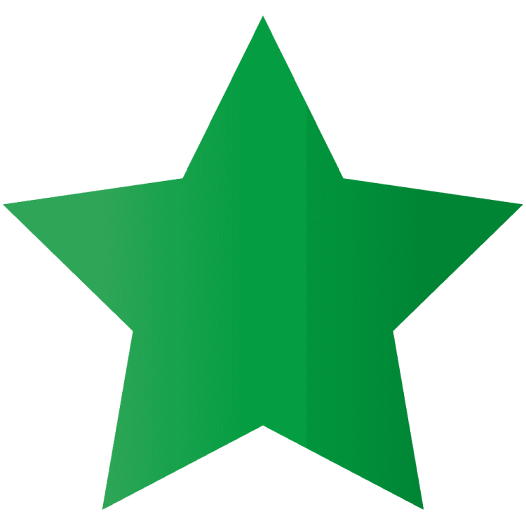 a green star