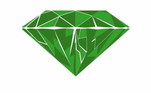 the green diamond logo