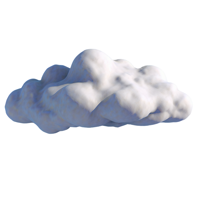 a white cloud is floating in the air