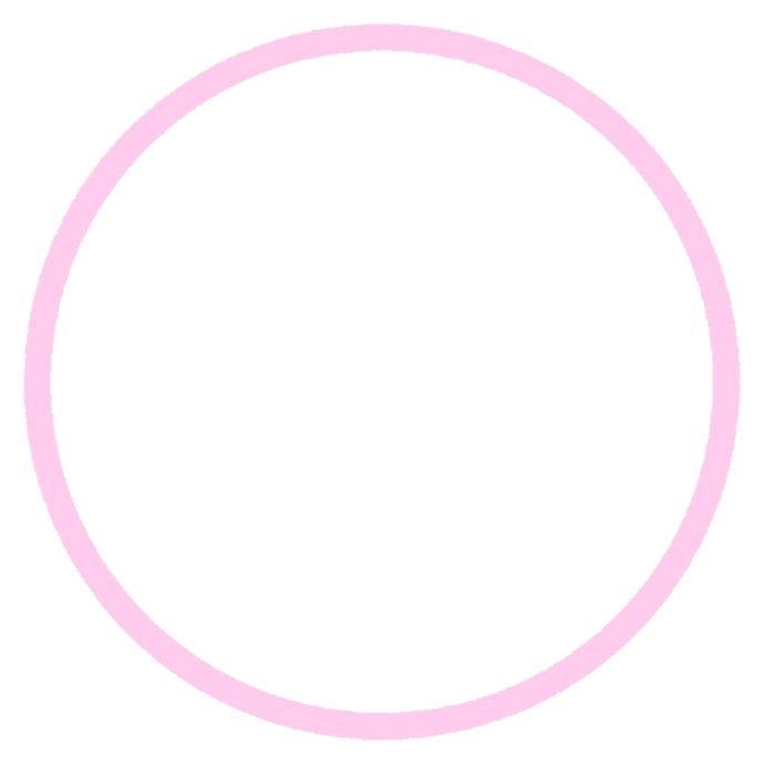 a pink circle on a white background