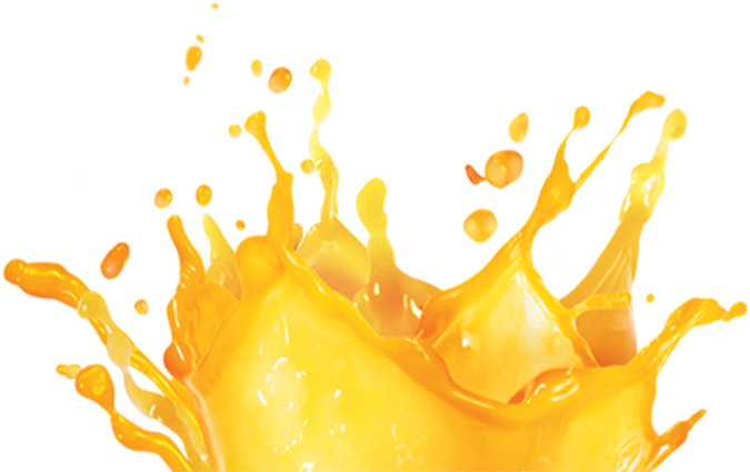 a splash of orange juice